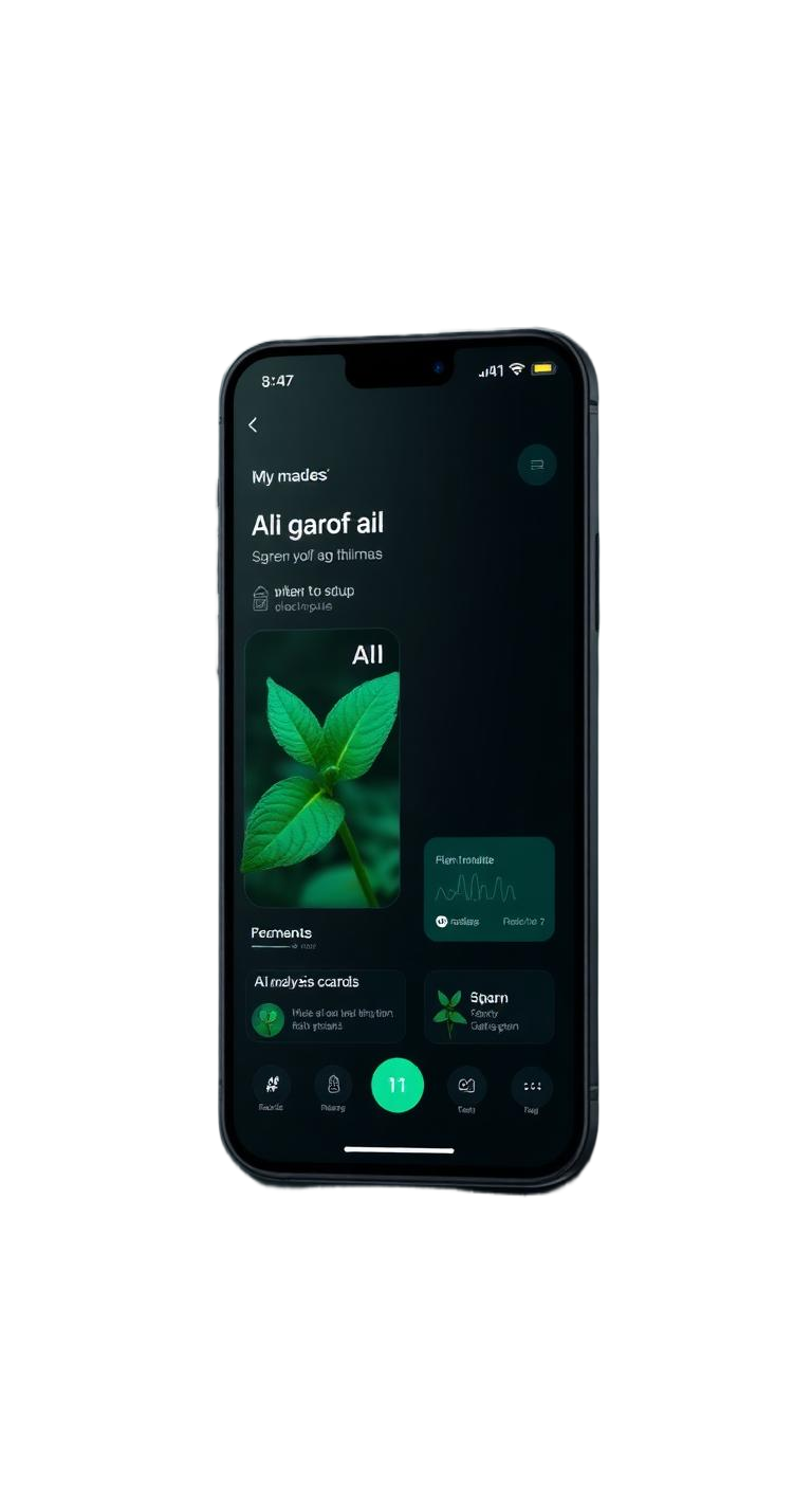 PlantSense app screen 1